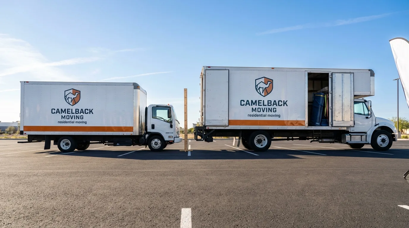 Moving truck size capacity guide in Rochester